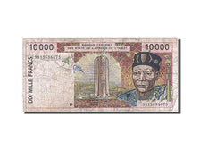 Banknote, West African States, 10,000 Francs, 1998, VF(20-25)