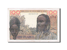 Biljet, West Afrikaanse Staten, 100 Francs, 1959, TTB+