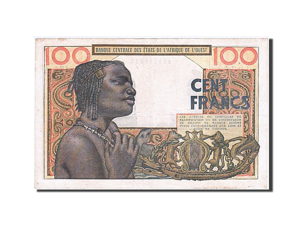 Banknote, West African States, 100 Francs, 1961, 1961-03-23, EF(40-45)