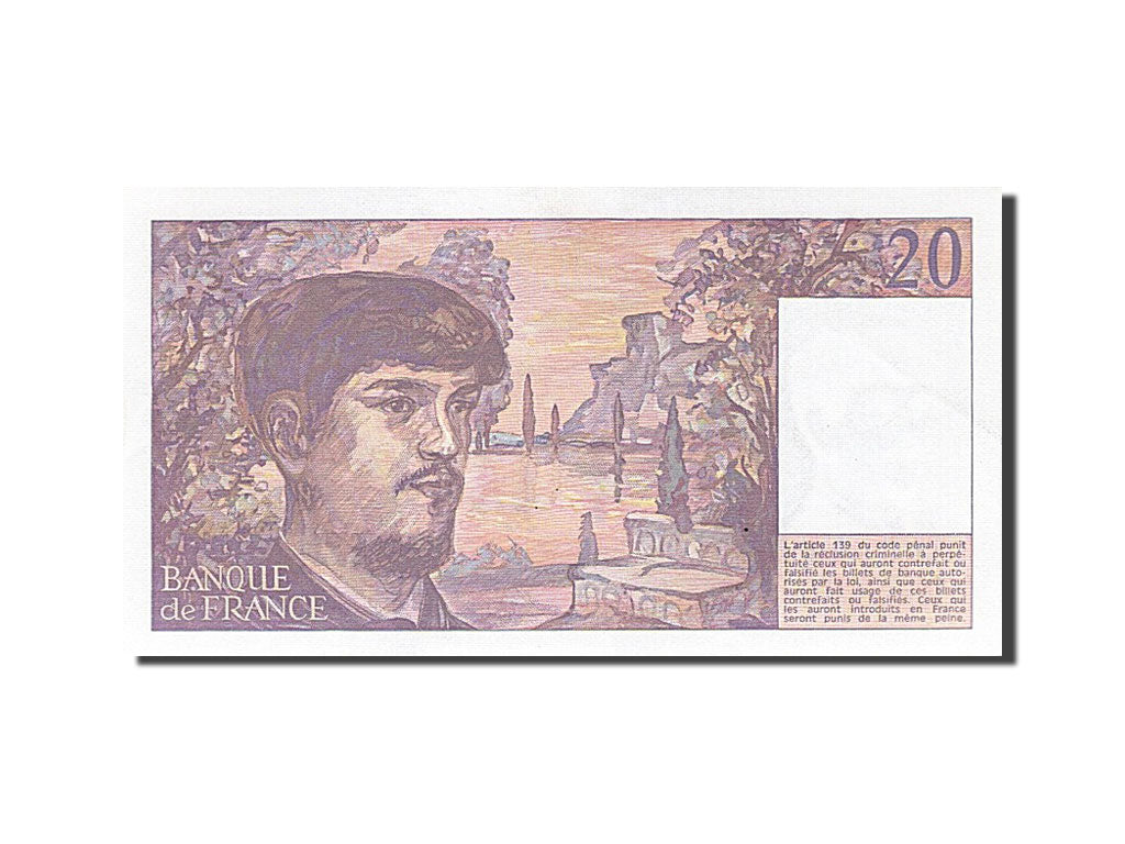 France, 20 Francs, 20 F 1980-1997 ''Debussy'', 1985, KM #151a, UNC(63), O.015,..