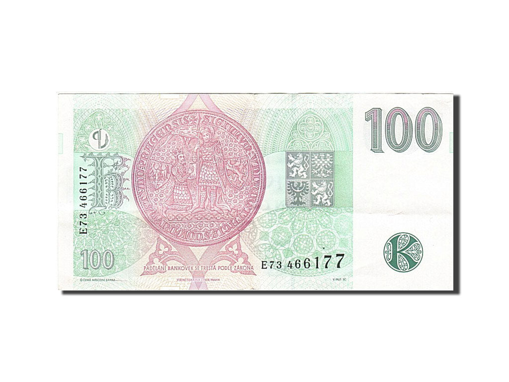 Banknote, Czech Republic, 100 Korun, 1997, EF(40-45)