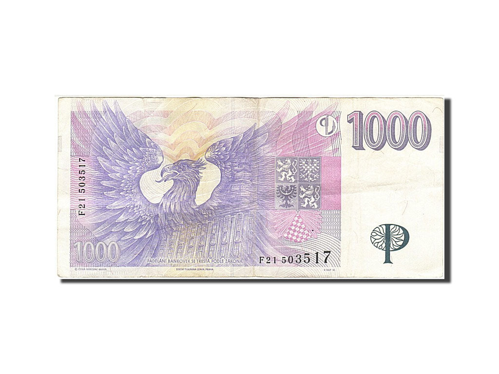 République Tchèque, 1000 Korun, type Frantisek Palacky