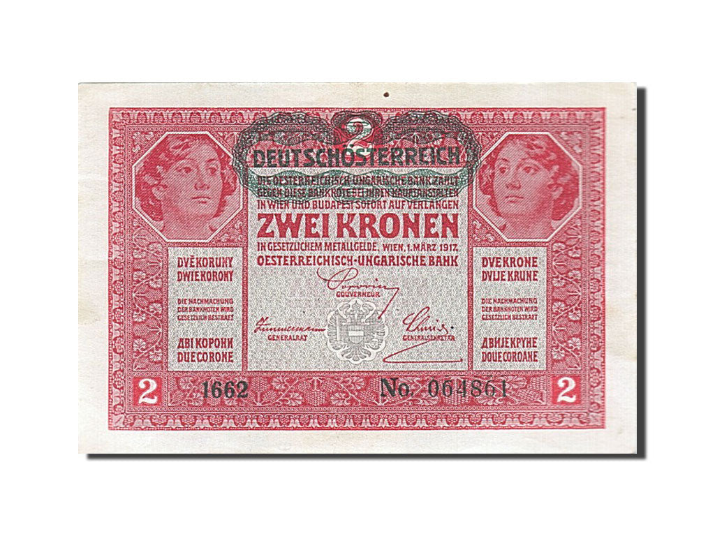 Banknote, Austria, 2 Kronen, 1917, 1917-03-01, EF(40-45)
