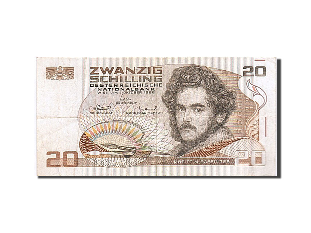 Banconote, Austria, 20 Schilling, 1986, 1986-10-01, BB