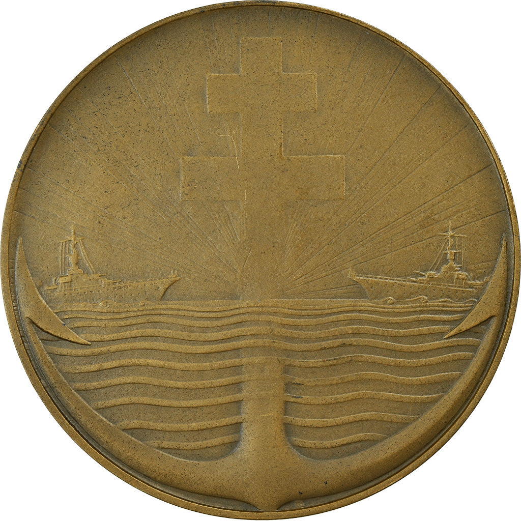 France, Medal, Vice-Amiral Thierry d'Argenlieu, Shipping, Baudichon, MS(63)