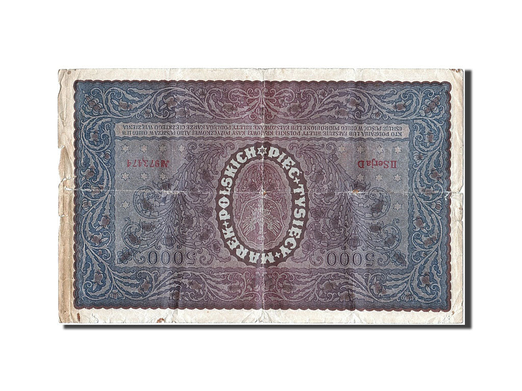 Poland, 5000 Marek, 1920, KM #31, 1920-02-07, VG(8-10), 973474