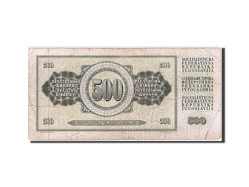 Yugoslavia, 500 Dinara, 1981, KM #91b, 1981-11-04, VG(8-10), BF 1300121