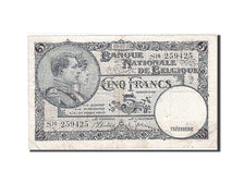 Banknote, Belgium, 5 Francs, 1938, EF(40-45)