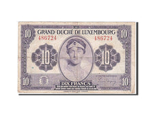 Luxembourg, 10 Francs, 1944, KM #44a, VF(30-35), 486724