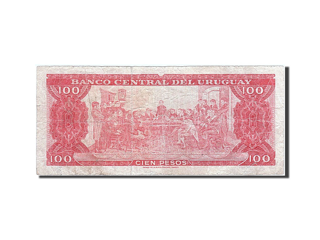 Banknot, Urugwaj, 100 Pesos, 1967, VG(8-10)