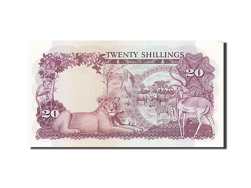 Uganda, 20 Shillings, 1966, KM #3a, UNC(65-70), A/24 465266