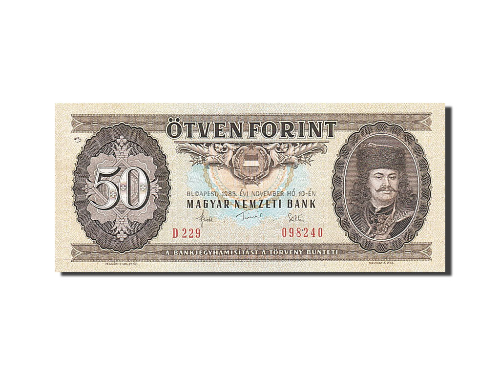 Banknote, Hungary, 50 Forint, 1983, 1983-11-10, AU(55-58)