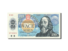 Banknote, Czechoslovakia, 20 Korun, 1988, AU(55-58)