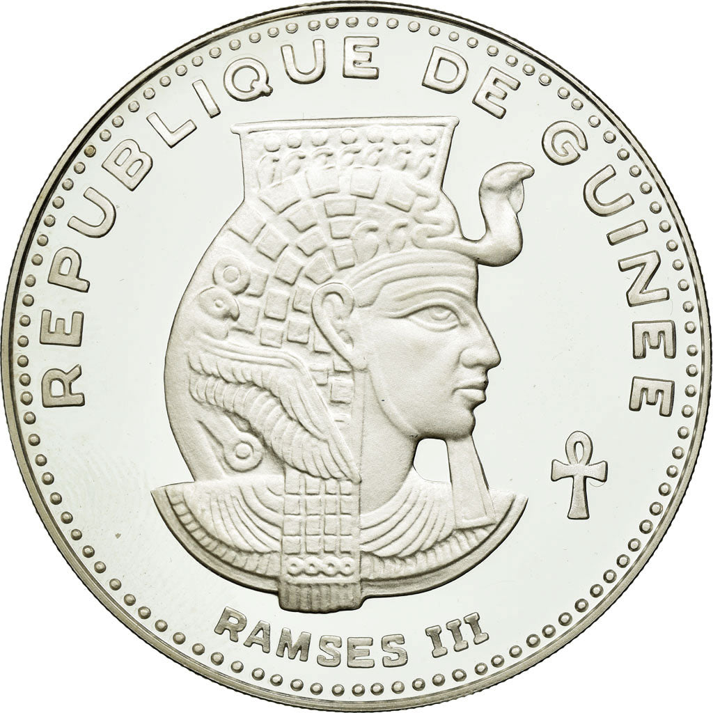 Coin, Guinea, 500 Francs, 1970, MS(65-70), Silver, KM:26