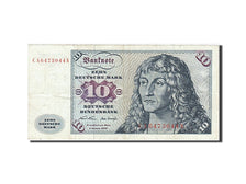 Billete, 10 Deutsche Mark, 1960, ALEMANIA - REPÚBLICA FEDERAL, 1960-01-02, MBC
