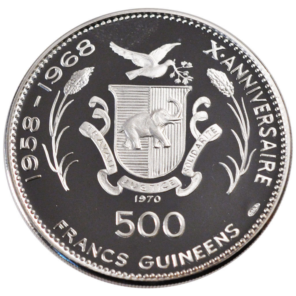 EQUATORIAL GUINEA, 750 Pesetas, 1970, KM #27, MS(65-70), Gold, 29.08