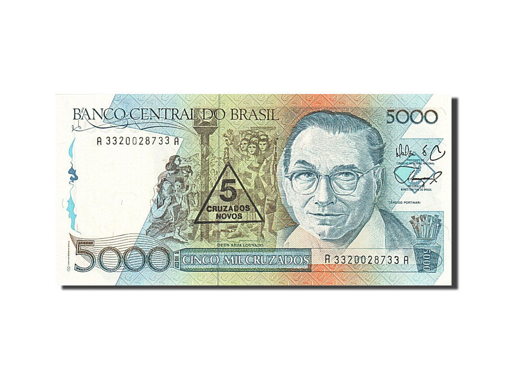 Brazil, 5000 Cruzados, 1988, KM #214a, UNC(65-70), A 3320028733 A