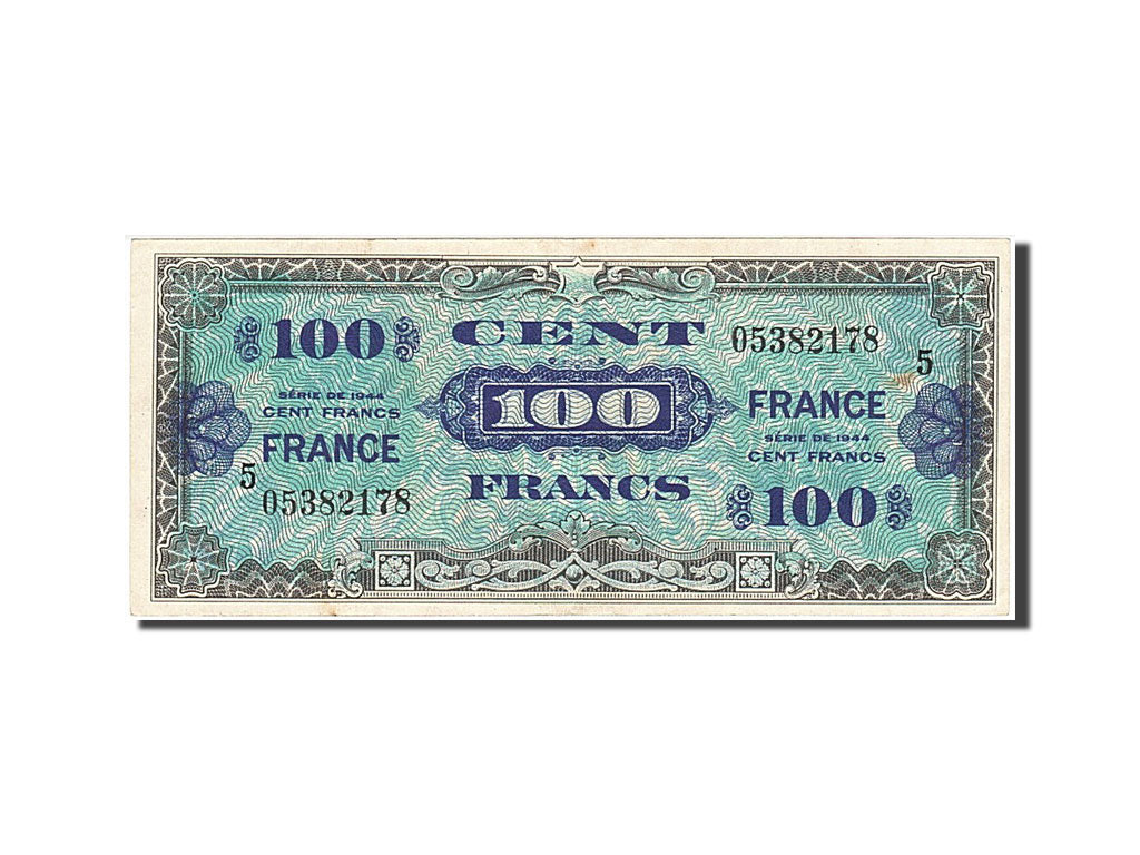 Billete, Francia, 100 Francs, 1945 Verso France, 1945, 1945-06-04, MBC