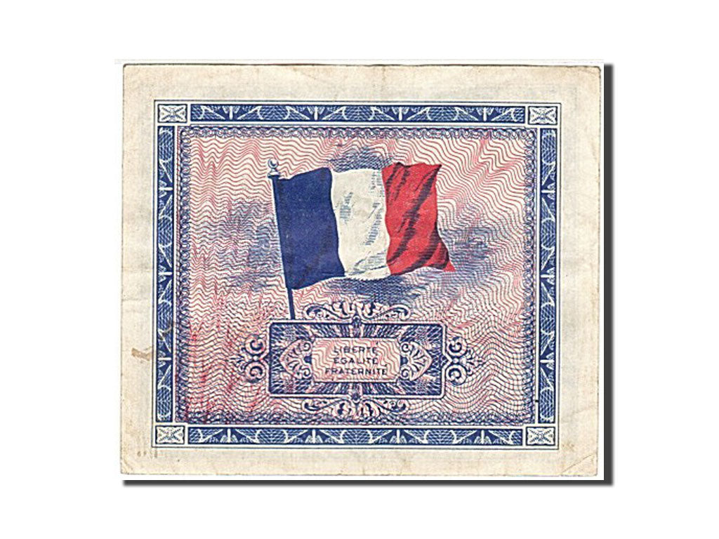 Francia, 2 Francs, 1944 Flag/France, 1944, KM:114a, BB, Fayette:VF 16.1