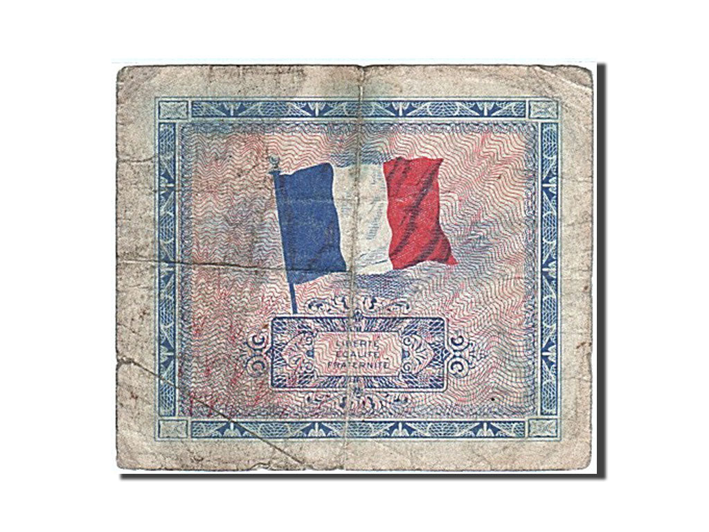 Banconote, Francia, 5 Francs, 1944 Flag/France, 1944, MB, Fayette:vF 17.1