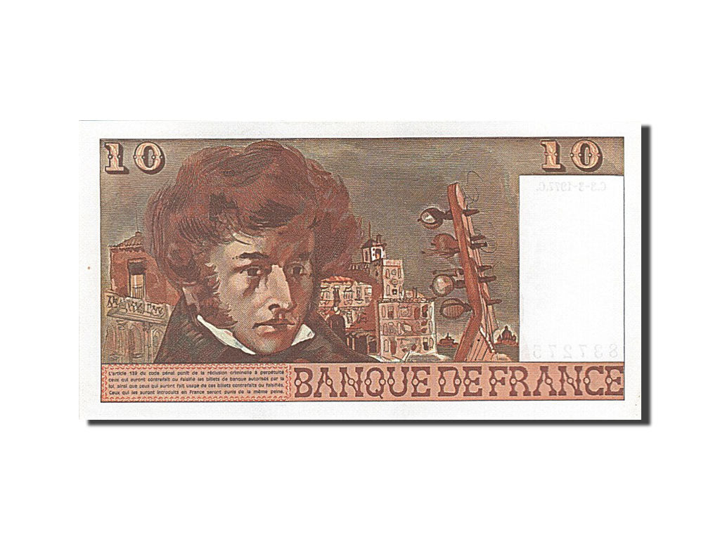Billet, France, 10 Francs, 10 F 1972-1978 ''Berlioz'', 1977, 1977-03-03, SPL