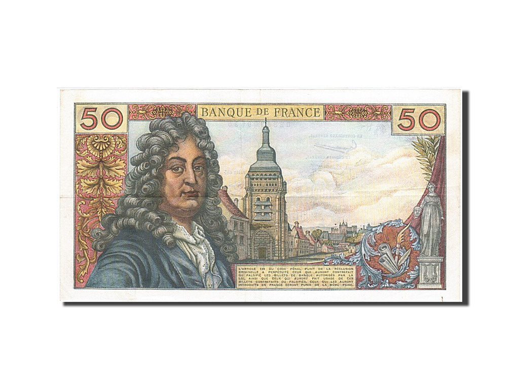 Francia, 50 Francs, 50 F 1962-1976 ''Racine'', 1965, KM:148a, 1965-03-04, BB+...