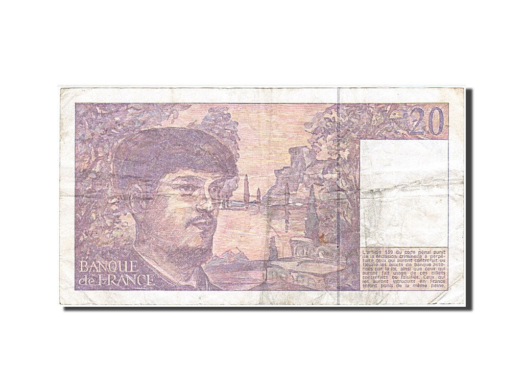 Billete, Francia, 20 Francs, 20 F 1980-1997 ''Debussy'', 1993, BC