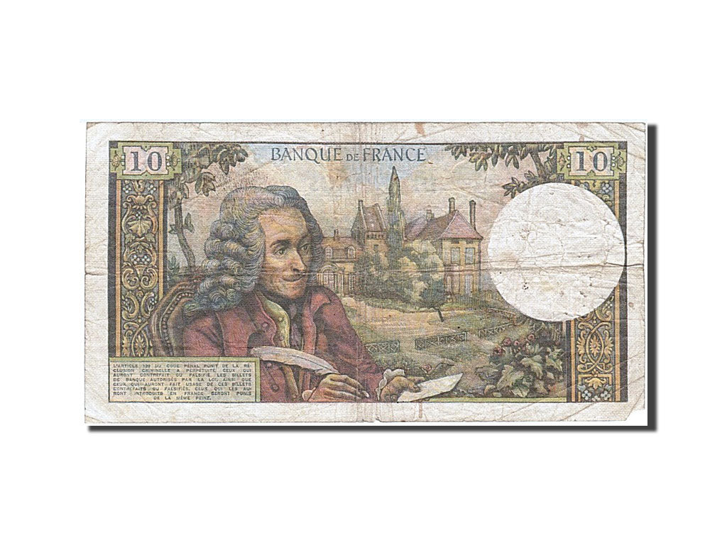 Billete, Francia, 10 Francs, 10 F 1963-1973 ''Voltaire'', 1970, 1970-03-05, RC+