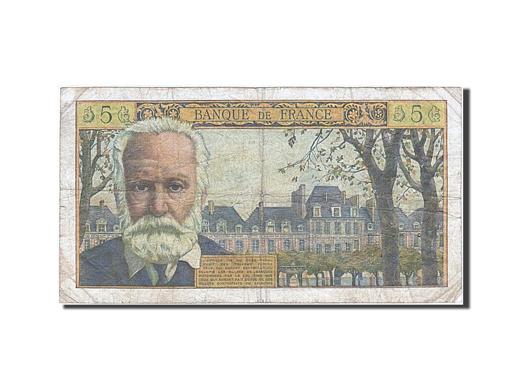 France, 5 Nouveaux Francs, 5 NF 1959-1965 ''Victor Hugo'', 1961, KM #141a,...