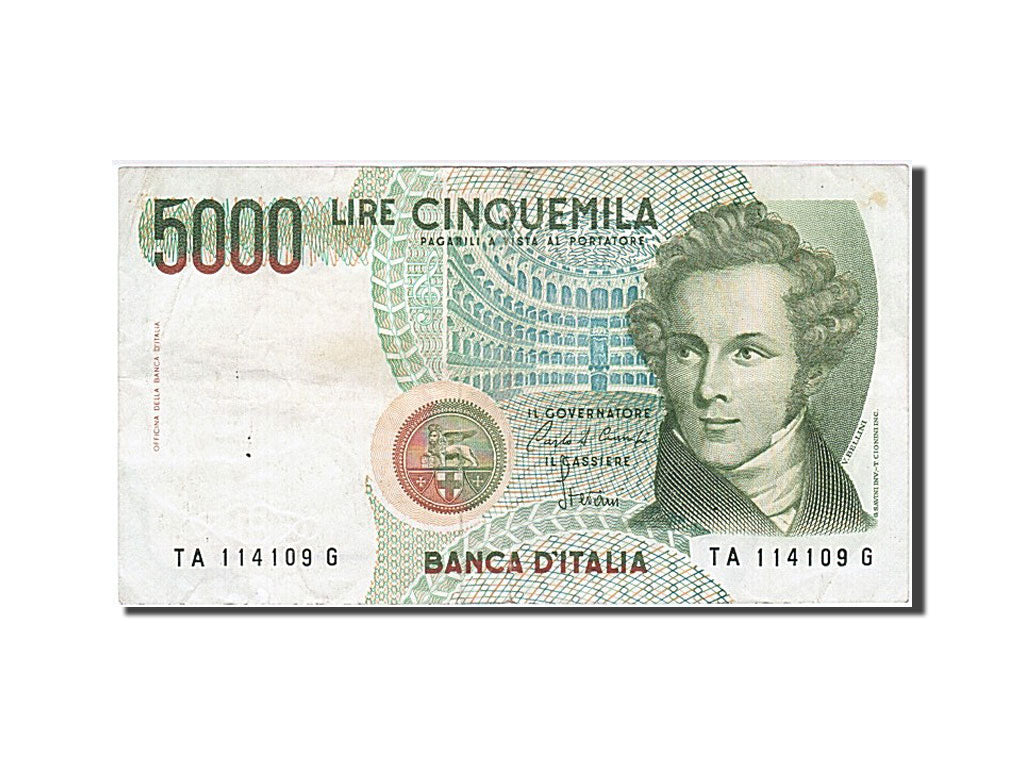 Banknote, Italy, 5000 Lire, 1985, 1985-01-04, EF(40-45)
