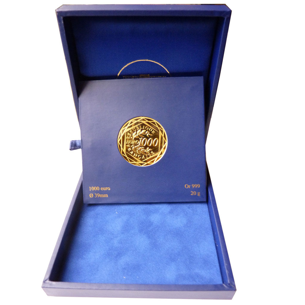 France, 1000 Euro, 2012, MS(65-70), Gold, Gadoury #23, 20.00