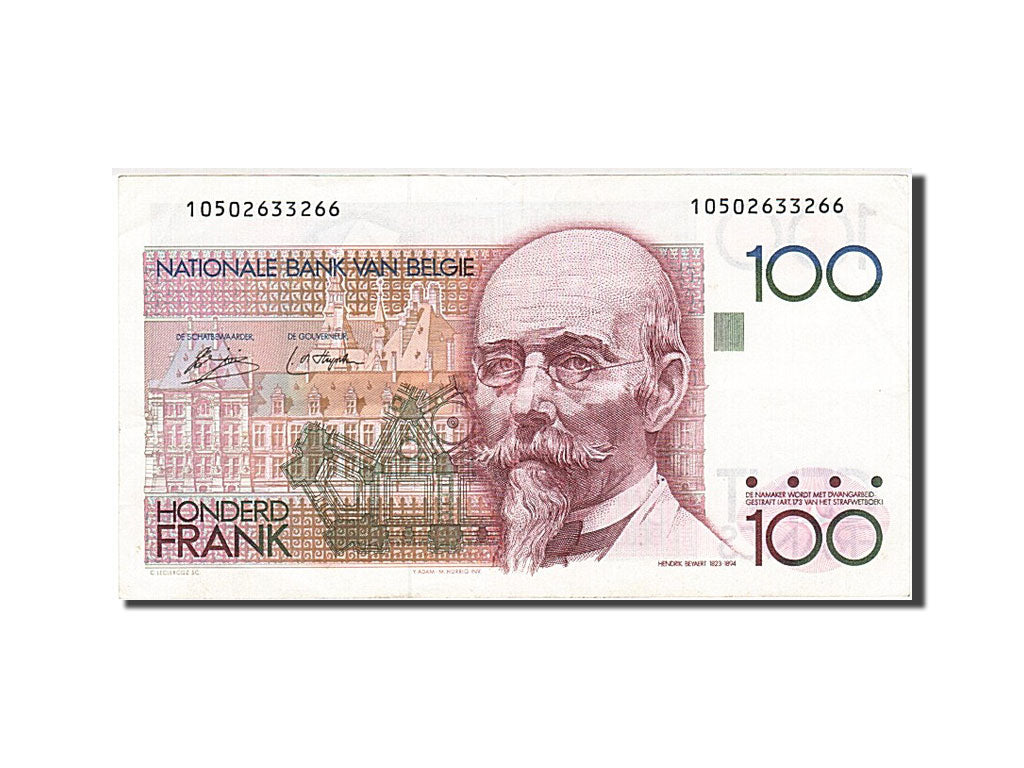 Banconote, Belgio, 100 Francs, 1978, BB+