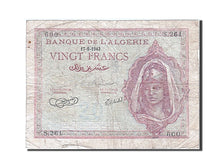 Algeria, 20 Francs, 1943, KM #92a, 1943-09-17, VG(8-10), S.261