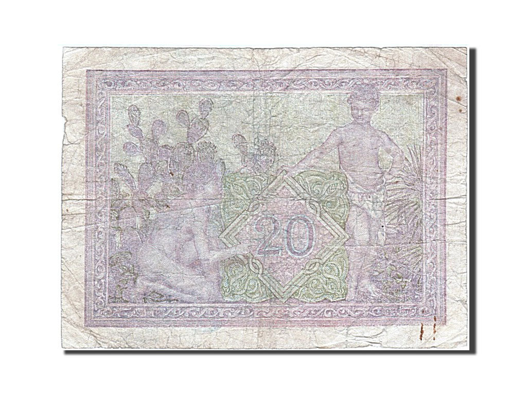 Algeria, 20 Francs, 1943, KM #92a, 1943-09-17, VG(8-10), S.261