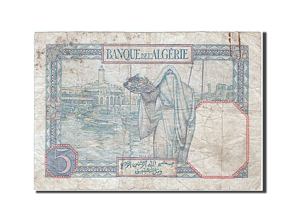Algérie, 5 Francs, type 1913-1926