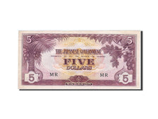 Malaya, 5 Dollars, 1942, KM #M6c, AU(55-58), MR