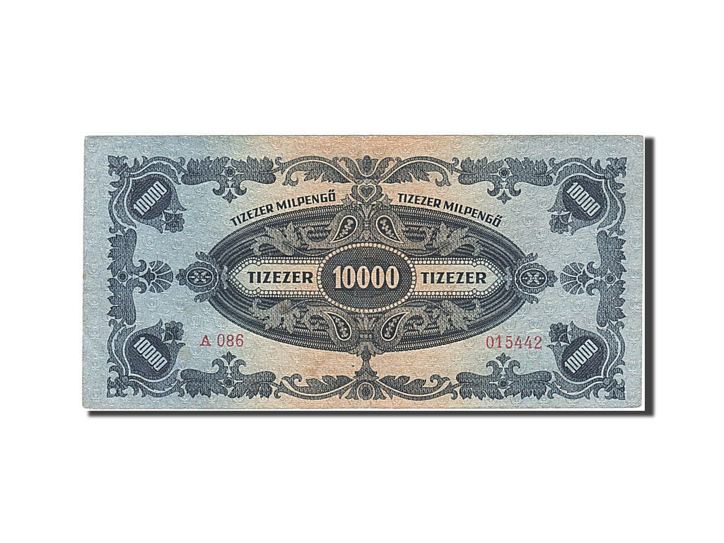 Banknote, Hungary, 10,000 Milpengö, 1946, 1946-04-29, AU(50-53)