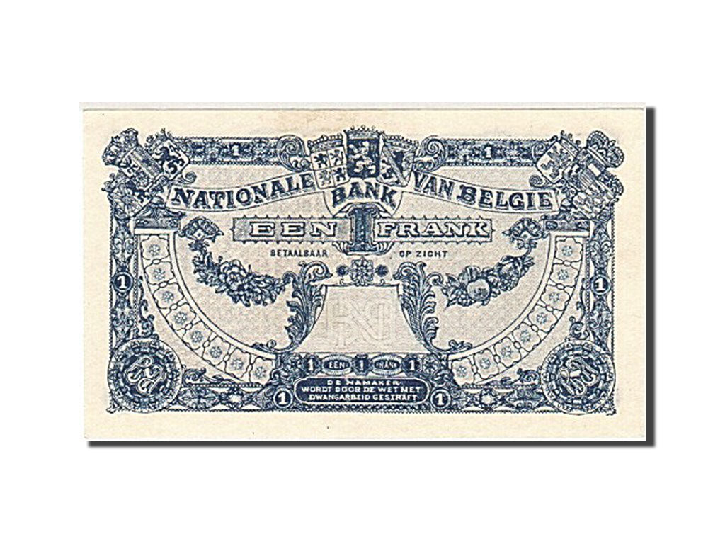 Banconote, Belgio, 1 Franc, 1920, SPL