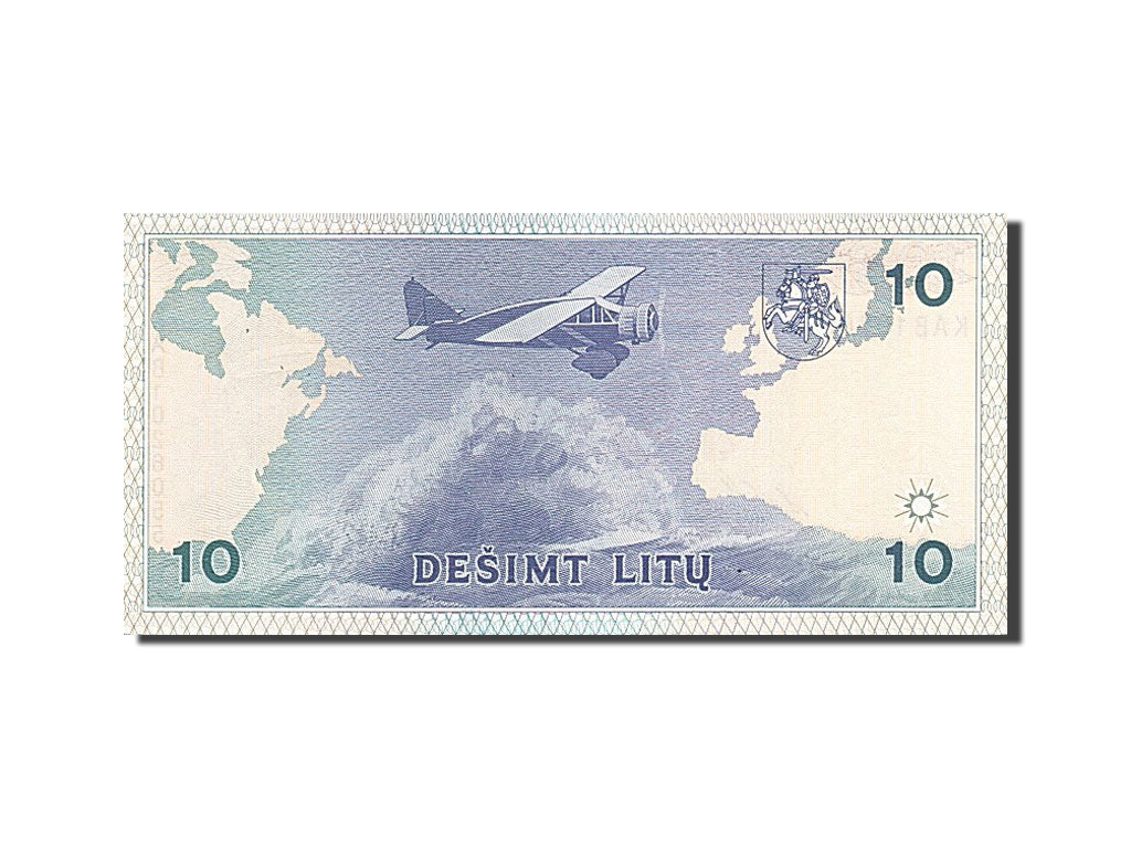 Lithuania, 10 Litu, 1993, KM #56a, UNC(65-70), KAB 1026055