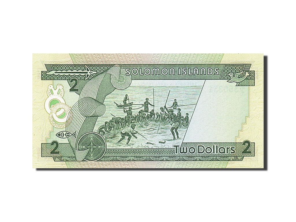 Solomon Islands, 2 Dollars, 1986, KM #13a, UNC(65-70), B/4 356231