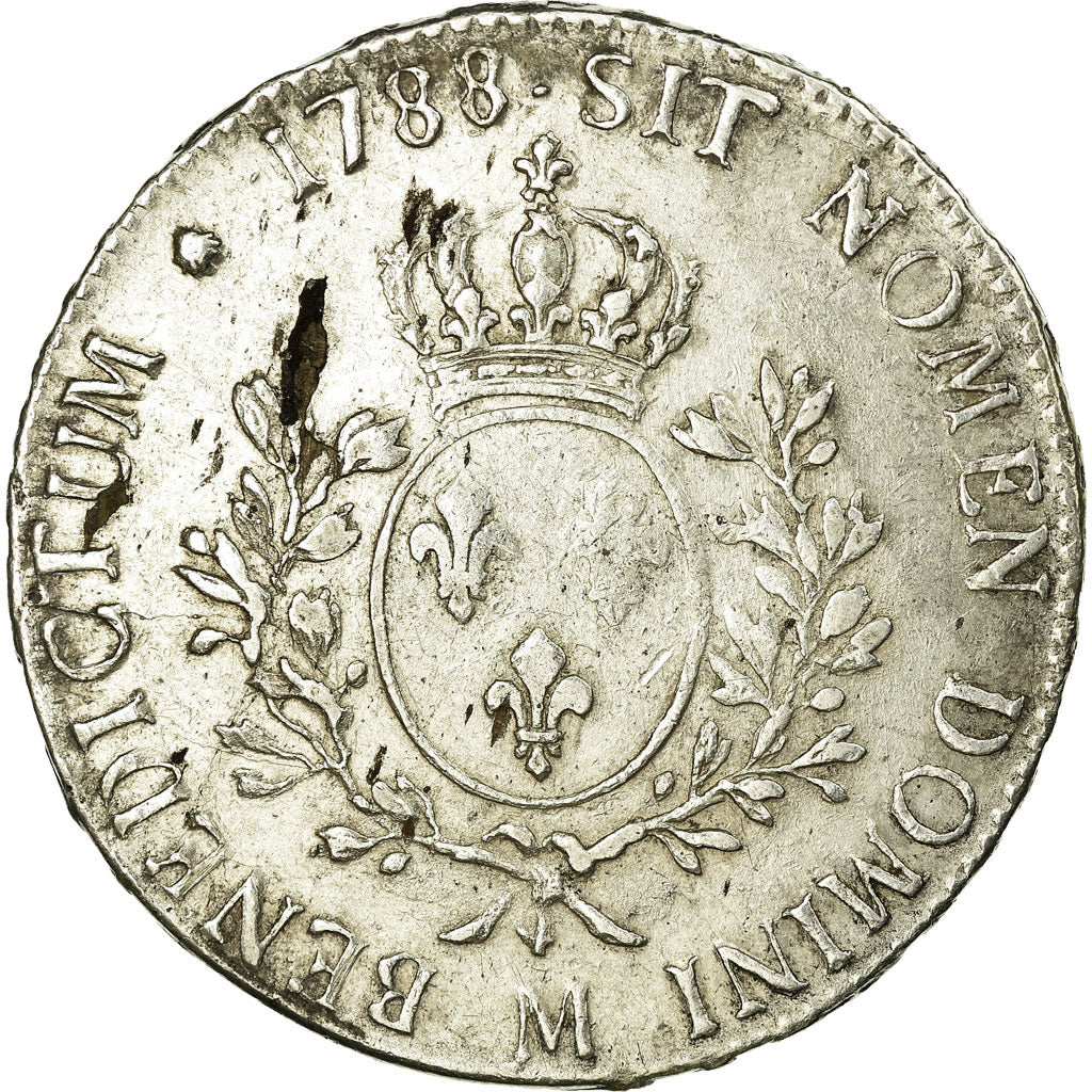 Coin, France, Louis XVI, Écu aux branches d'olivier, Ecu, 1788, Toulouse