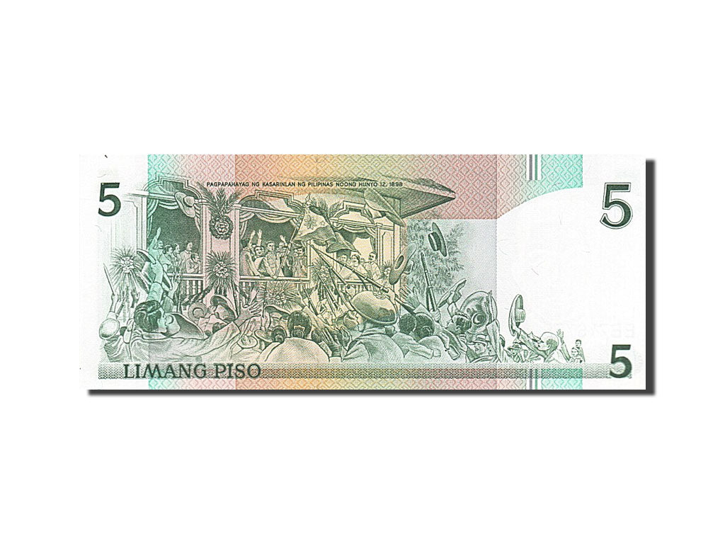 Banknote, Philippines, 5 Piso, 1987, 1987-10-18, UNC(65-70)