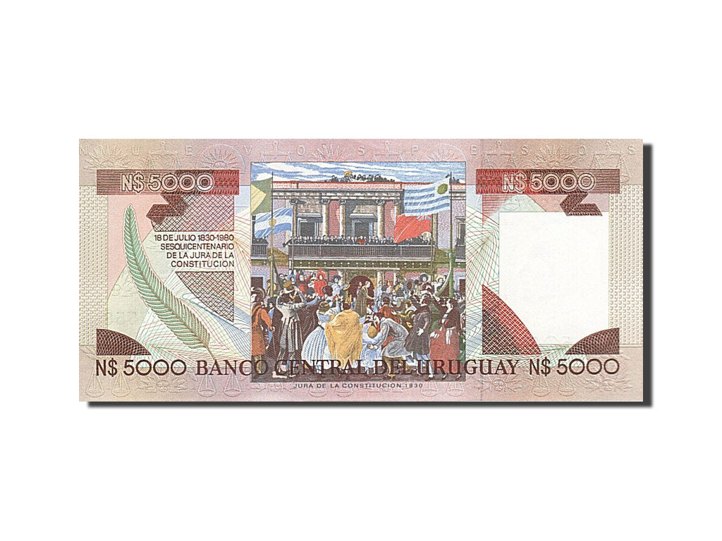 Uruguay, 5000 Nuevos Pesos, 1983, KM #65a, UNC(65-70), 8927558