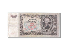 Austria, 20 Schilling, 1950, KM #129a, 1950-01-02, VF(20-25), 02175