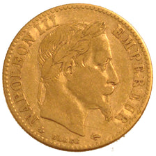 FRANCE, Napoléon III, 10 Francs, 1862, Paris, KM #800.1, EF(40-45), Gold, Gadour