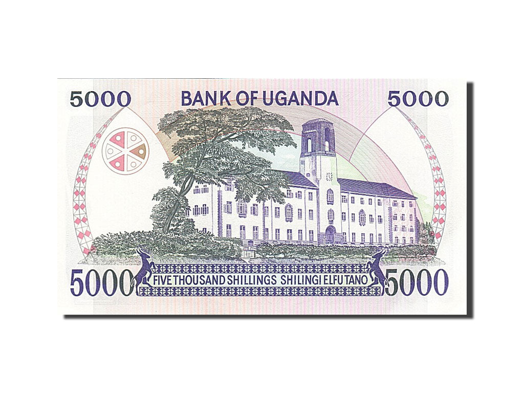 Banconote, Uganda, 5000 Shillings, 1986, SPL