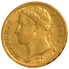 FRANCE, Napoléon I, 20 Francs, 1810, Paris, KM #695.1, EF(40-45), Gold, Gadoury 
