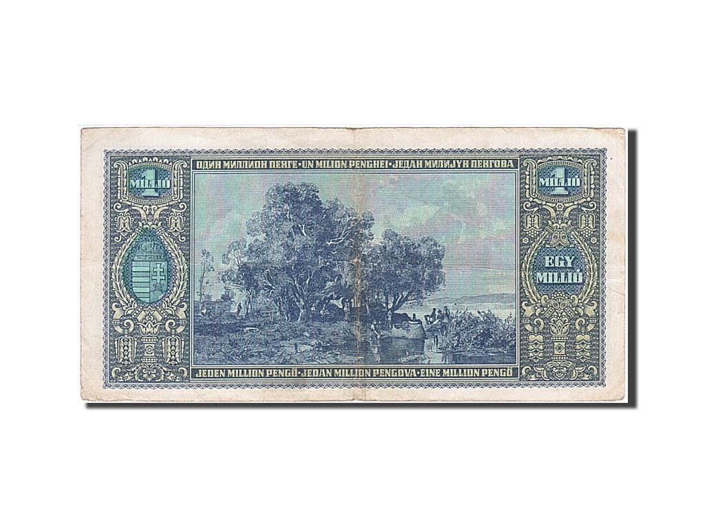 Hungary, 1,000,000 Pengö, 1945, KM #122, 1945-11-16, VF(20-25), N 105 006297