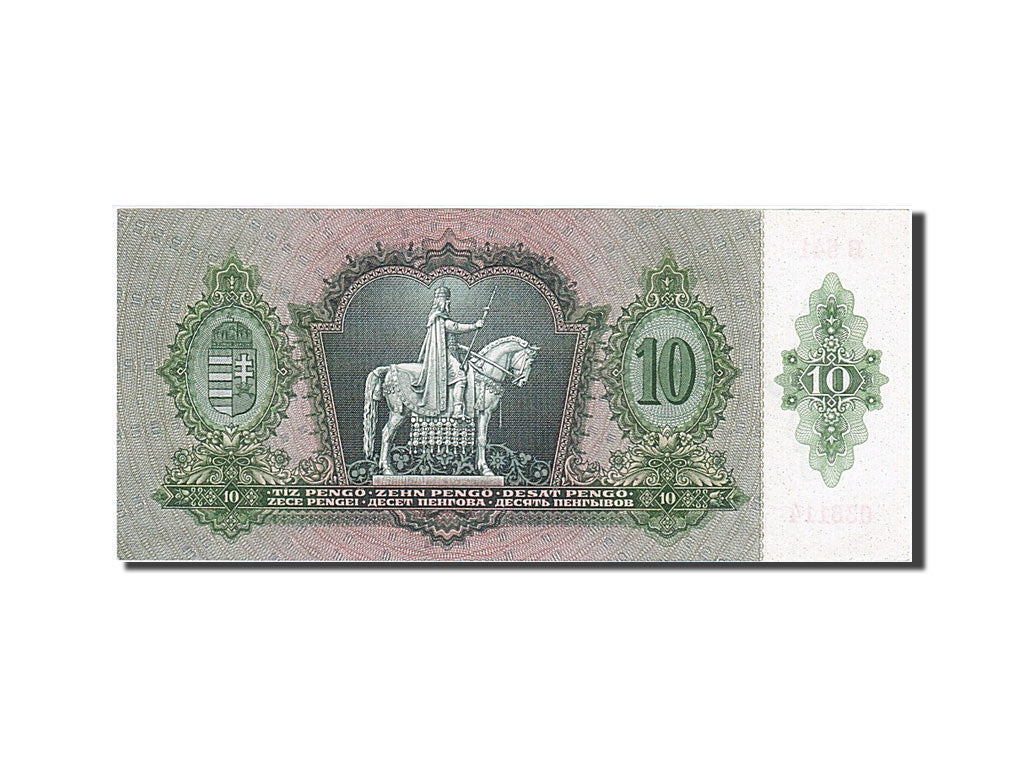 Hungary, 10 Pengö, 1936, KM #100, 1936-12-22, UNC(65-70), B541 036114