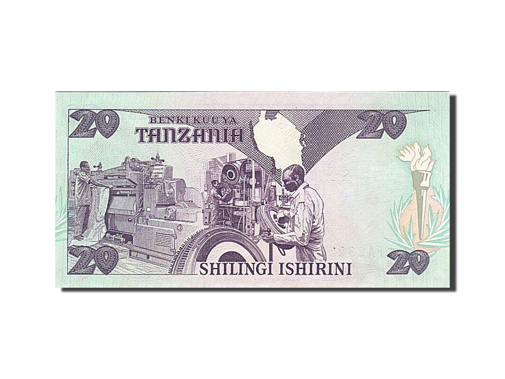 Banknote, Tanzania, 20 Shilingi, 1987, UNC(65-70)
